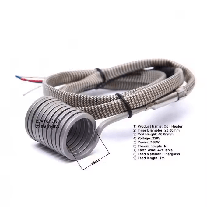 Customized Hot Runner Heater, Acier inoxydable 304 Spring Heating Ring, Fully Enclosed Heating Ring - Image 6