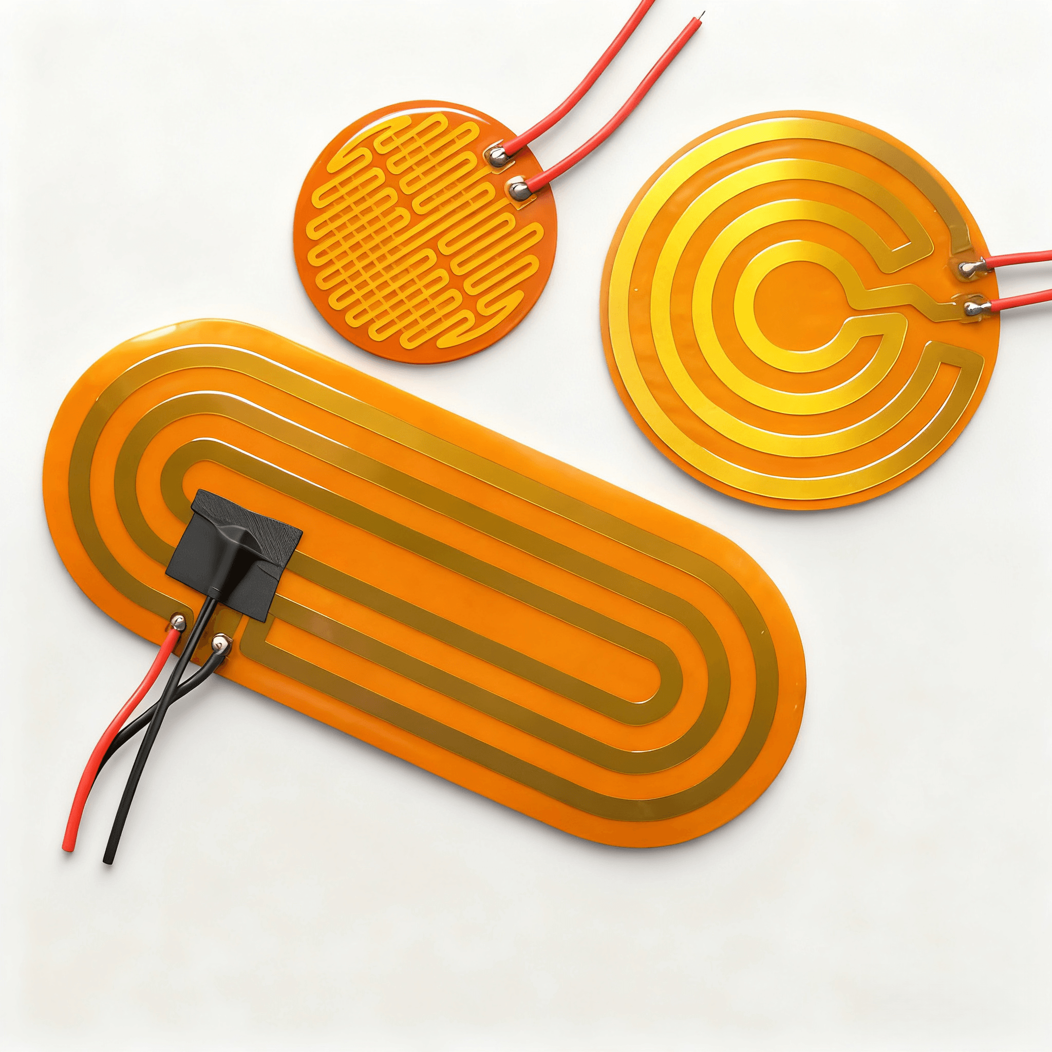 High-Efficiency Electric Flexible Polyimide Film PCB Band Heater 3D Printing 3.5v 5v 12v 24v 48v Diverse Silicone