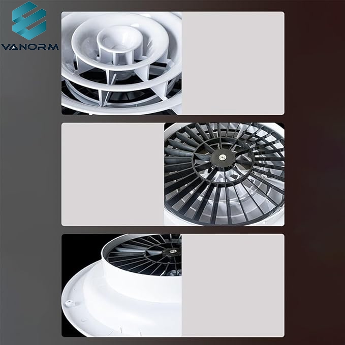 Modern Aluminum Alloy 6-Inch Vent Cover Ceiling Diffuser HVAC Duct Replacement Easy Install Office Use Outer Dimensions 9-15/16" - ภาพ 4