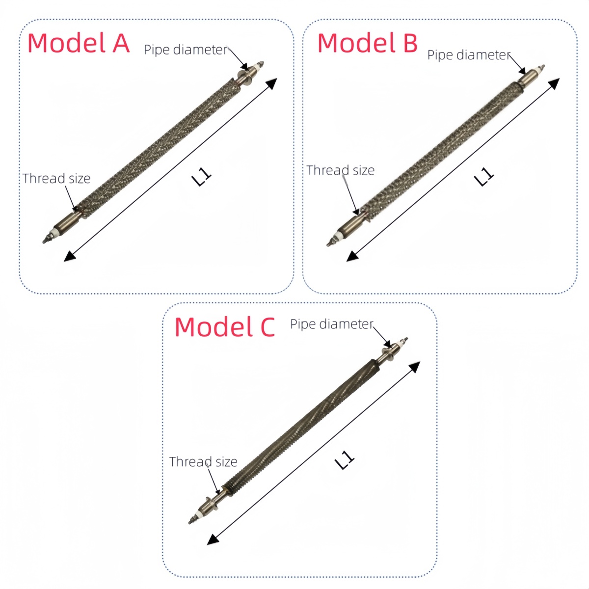 Customizable U/W/I Shape Finned Tubular Heater Stainless Steel High-Temperature Electric for Oven Tunnel Load Bank Heating - Billede 3