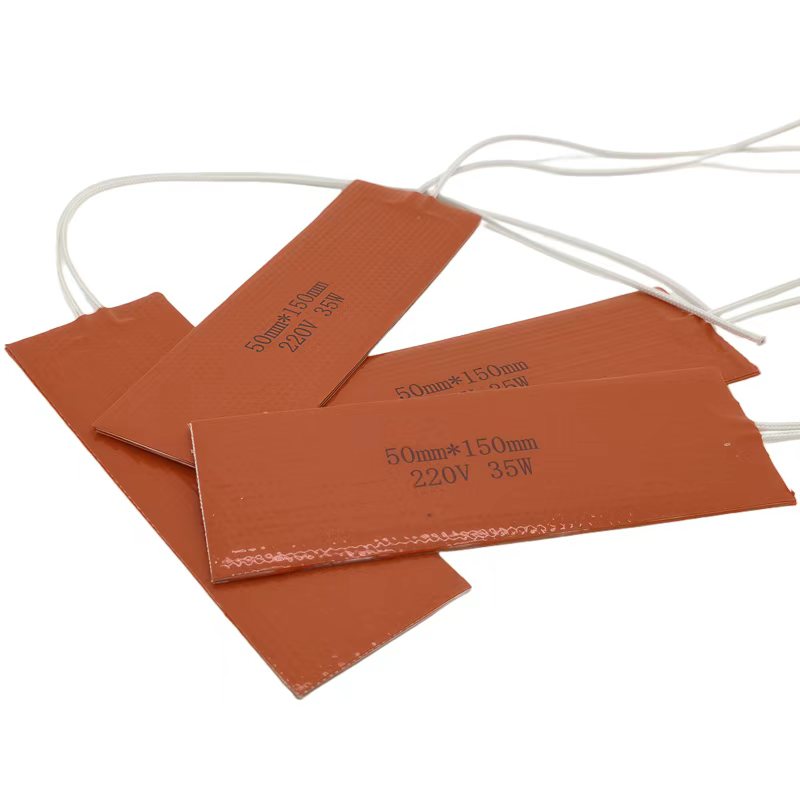 4 Pcs Industrial Flexible Silicone Rubber Heater 220V 35W 50*150mm Heating element Efficient Silicone Heating Pad for Equipment - Image 3