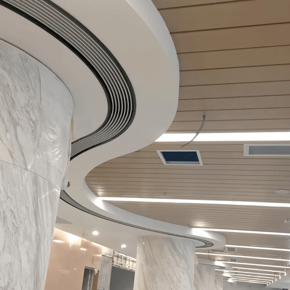 Arc-shaped air Diffuser for Central air Conditioning Grille ABS/Aluminum Material Exhaust Outlet for Hotel Restaurant Louvers - Image 5