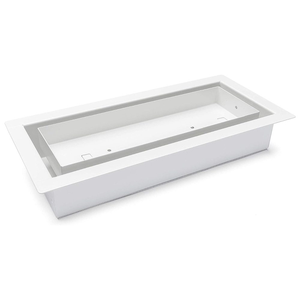 Modern 4 X 10" White Heavy Duty Floor Register Air Vent for AC Heating Minimalist Design Office Use - Image 3