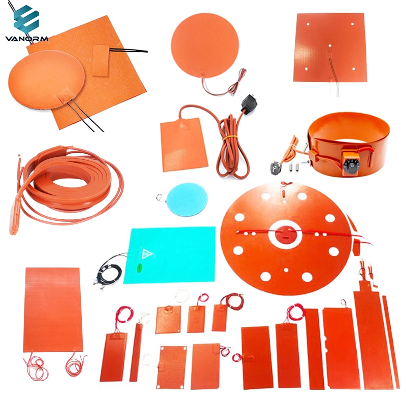 Customized 220V 260W Flexible Silicone Rubber Heater Pad 220*300mm with Glue for Heating Equipment - Image 3