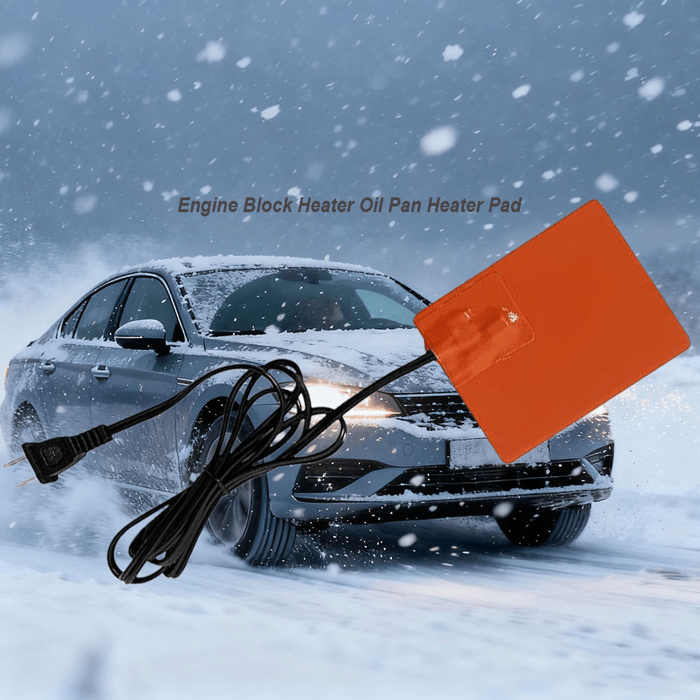 2PCS Motor Engine Block Oil Pan Heater Pad Thermostat 150W 3M Self-Adhesive Metal Surface Dipstick Silicone Heating Pad 120/220V - Image 4