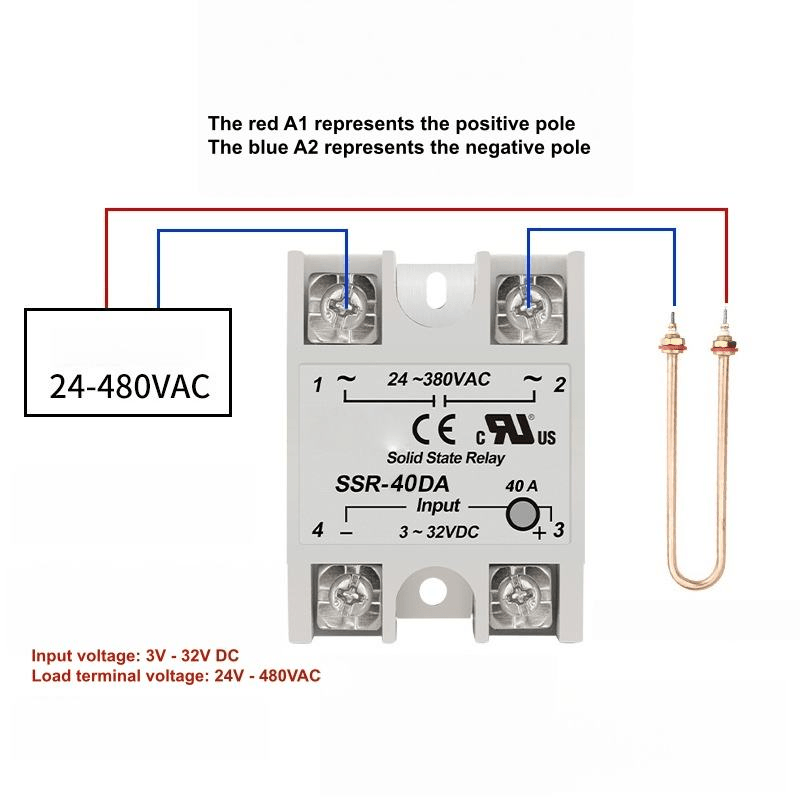 220V AC Solid-state Relay Small Single-phase 40A DC Control AC Module SSR-40DA 10A25A60A100A DC/AC DDAA Relay 24V 220V - Image 3