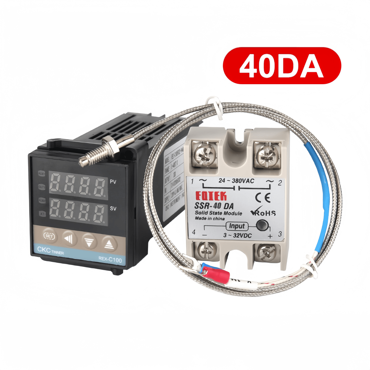 220V AC Solid-state Relay Small Single-phase 40A DC Control AC Module SSR-40DA 10A25A60A100A DC/AC DDAA Relay 24V 220V - Image 6