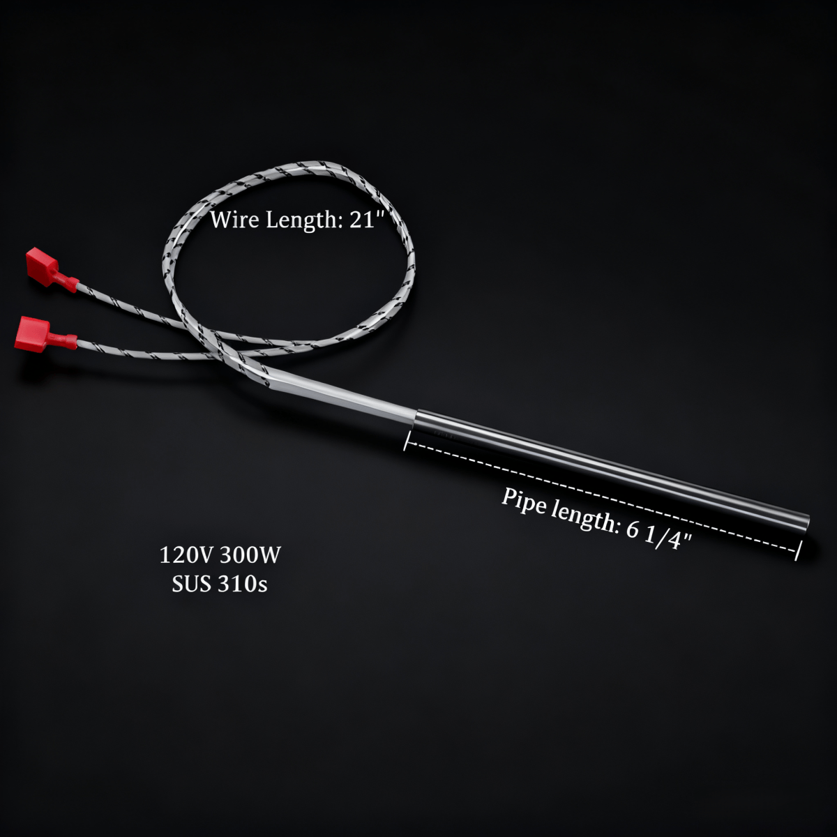 80604 120V 300W Pellet Stove Igniter Upgrade Replacement for US Stove, Ashley/King, Vogelzang Stainless Steel 310s Material