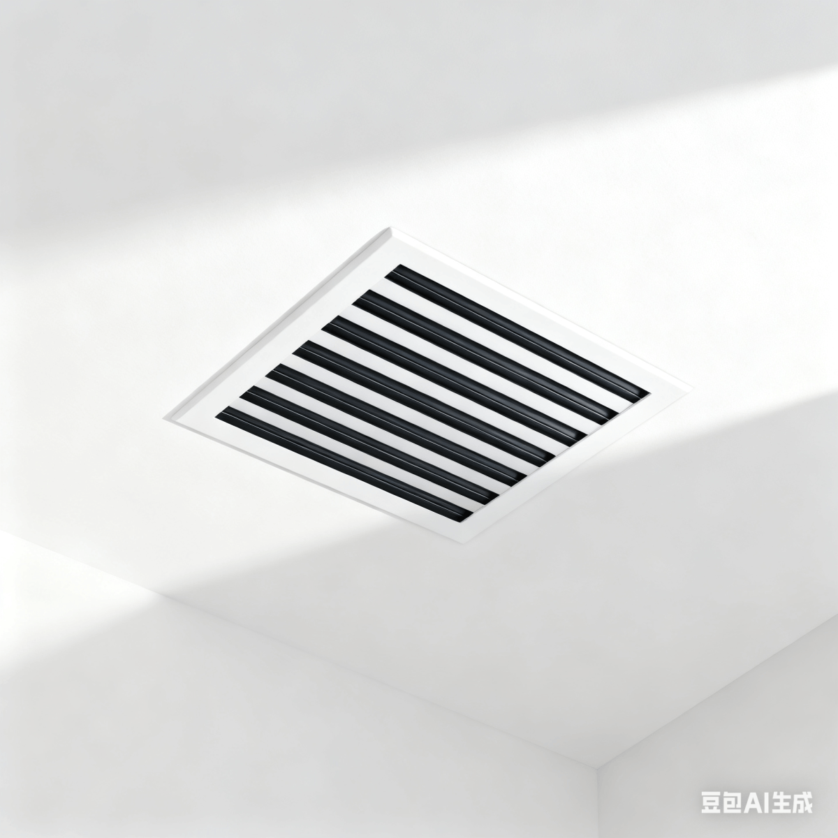 ปกช่องระบายอากาศ AC ที่ทันสมัย 14*14 White Aluminum Alloy Plastic Air Register Grille for Ceiling Walls Floors Square Shape for Office Use - ภาพ 4