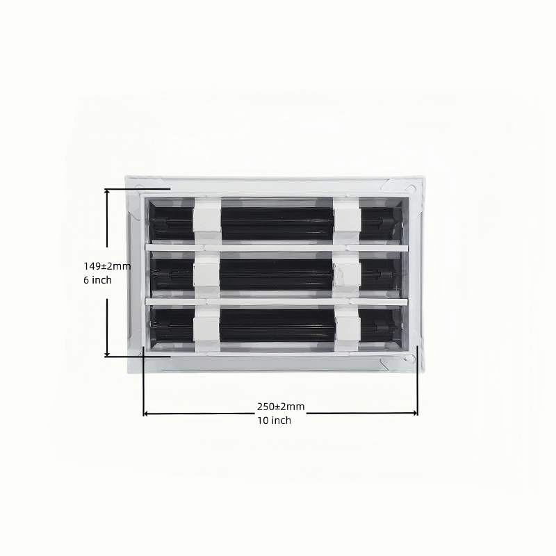 Modern AC Vent Cover 10x6 White Aluminum Alloy Plastic Air Register Grille for Ceiling Walls Floors Square Shape for Office Use - Image 3