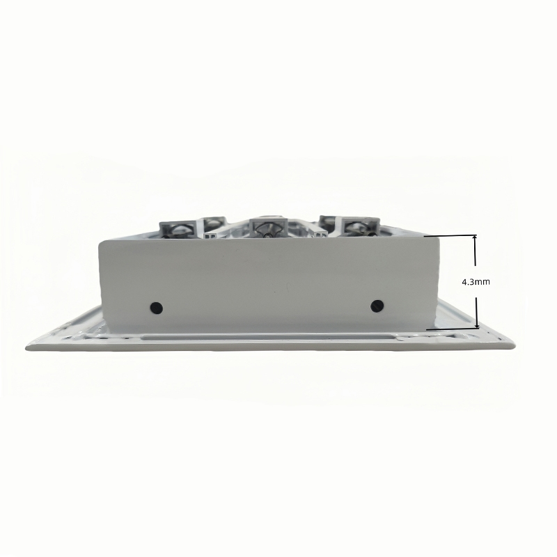 Modern AC Vent Cover 10x6 White Aluminum Alloy Plastic Air Register Grille for Ceiling Walls Floors Square Shape for Office Use - Image 4