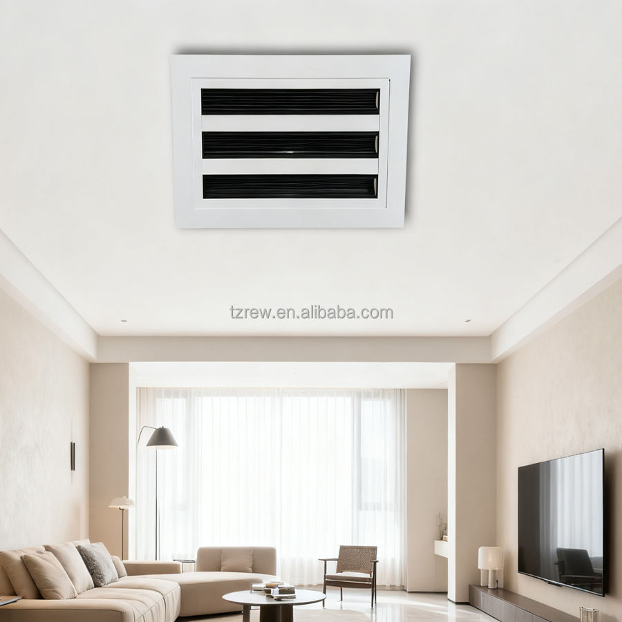 Modern AC Vent Cover 10x6 White Aluminum Alloy Plastic Air Register Grille for Ceiling Walls Floors Square Shape for Office Use - Image 5