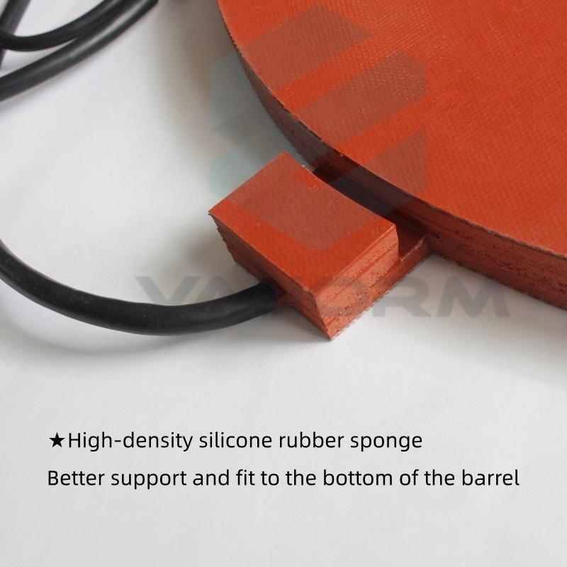 Round Electric Heating element Drum Base Heater Barrel Bottom Silicone Heating Plate Material Insulation Silicone Rubber Heater - Image 4