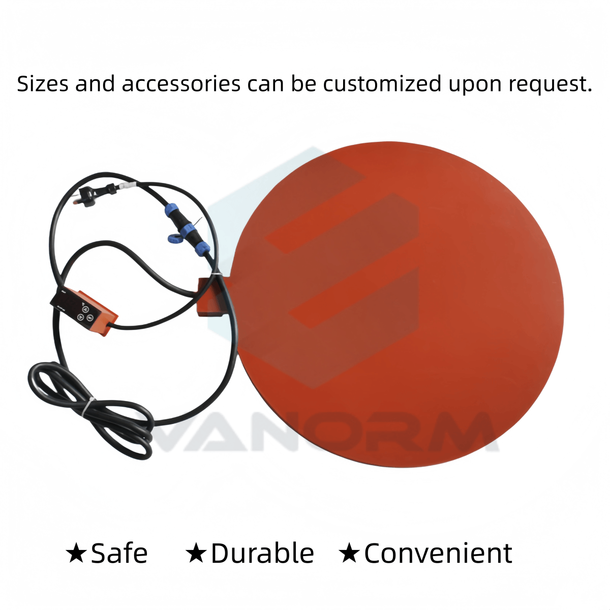Round Electric Heating element Drum Base Heater Barrel Bottom Silicone Heating Plate Material Insulation Silicone Rubber Heater - Image 6