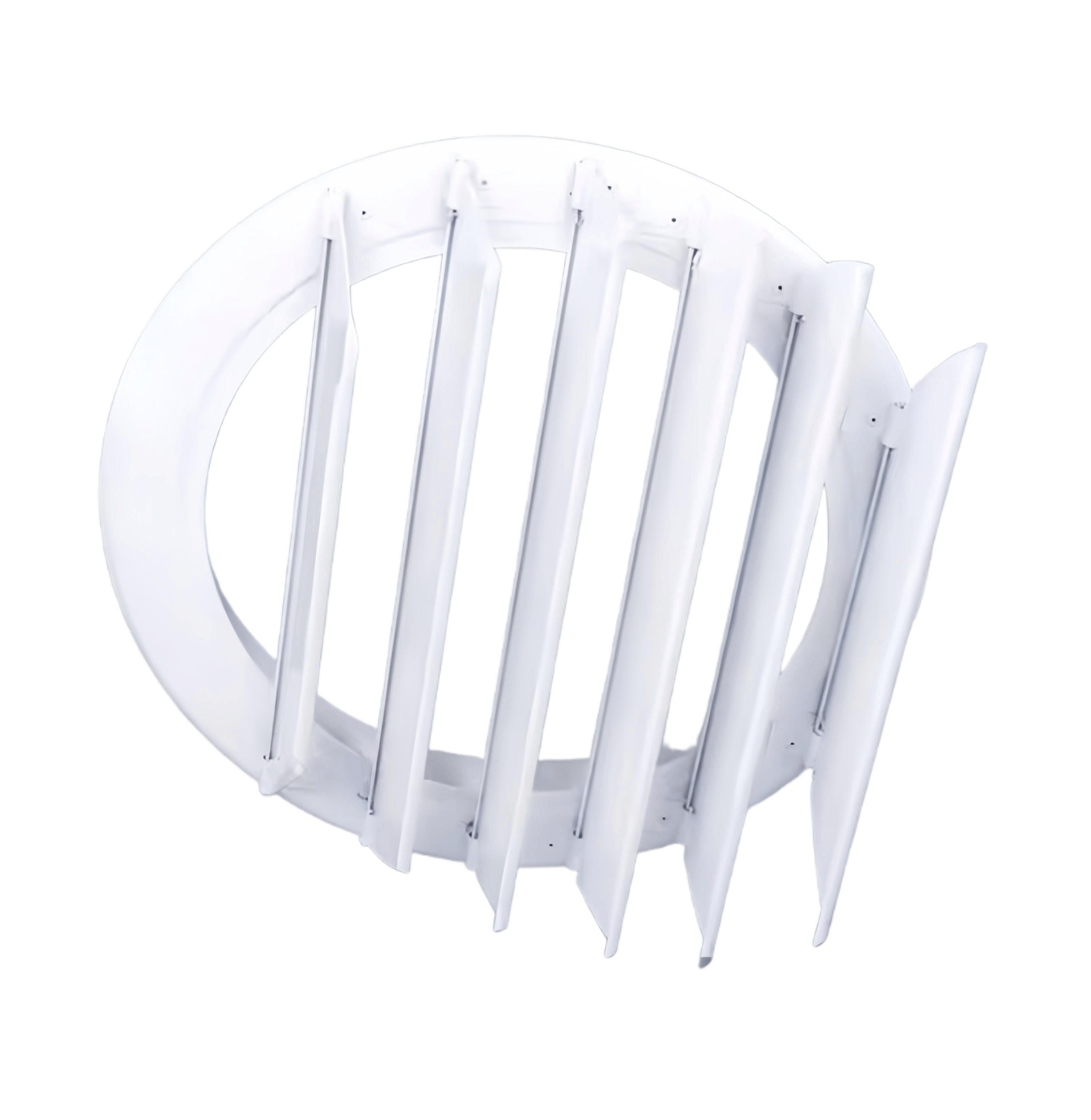 Aluminum Circular Axial Flow Fan Louvre air Outlet Self-closing Louvre Outdoor Rainproof and Return air Inlet protection Cover - Image 3