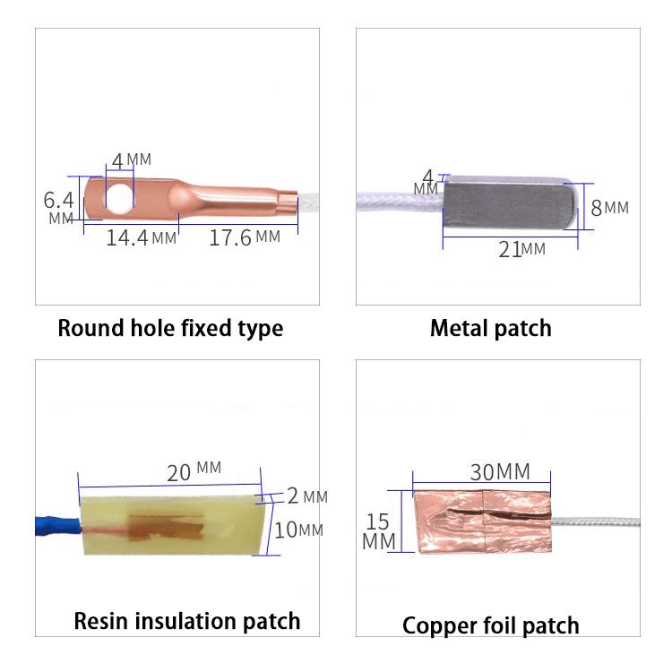 30mmx15mm Thin Film Probe T K Type Self-adhesive Thermocouple Surface Temperature Sensors - Image 5