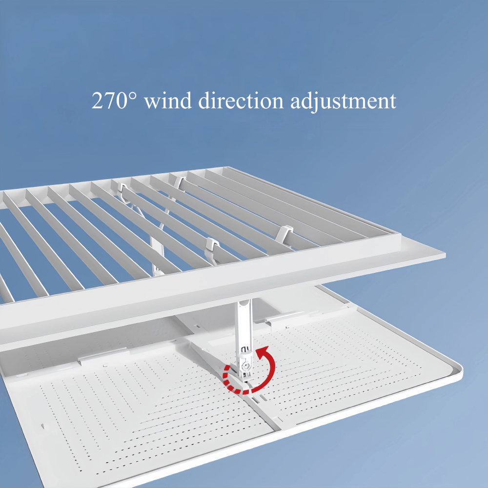 WANROM 300 Modern Air Vent Deflector Ceiling Air Conditioner Diverter No-Drill Installation Not Blocking Compatible for Most - Bild 5