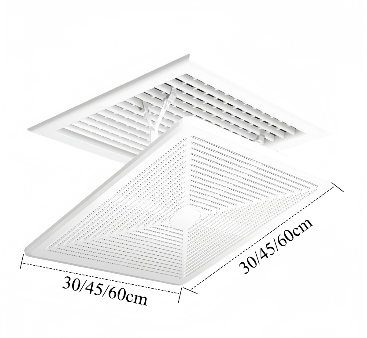 WANROM 300 Modern Air Vent Deflector Ceiling Air Conditioner Diverter No-Drill Installation Not Blocking Compatible for Most - Bild 6