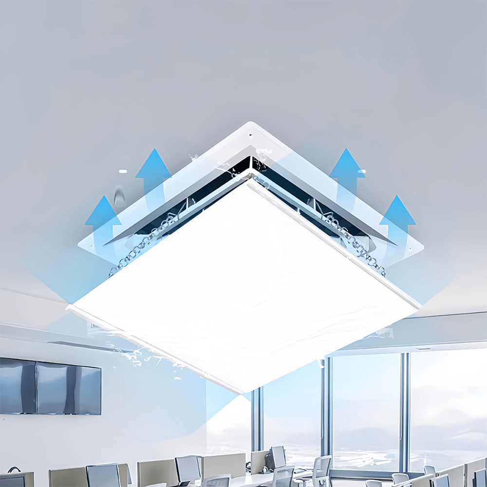 Steel Durable Adjustable Reusable Heat Drop Ceiling Vents RV Home HVAC AC Registers Air Conditioner Deflector Modern - Image 2