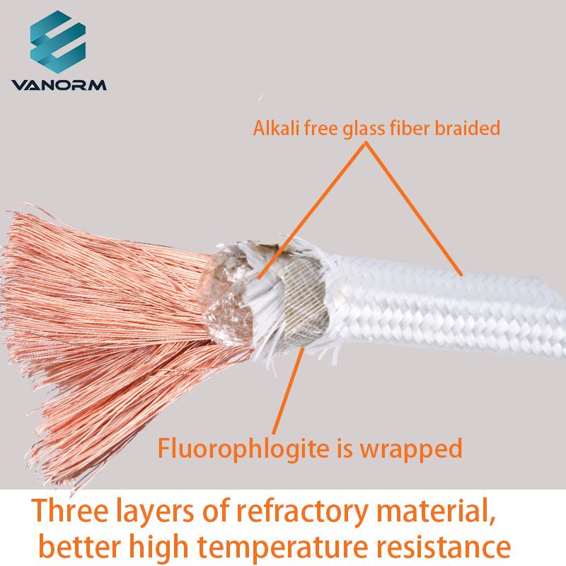 High-Temperature 0-1000C Mica Electromagnetic Heating Cable Nickel-Plated Heating Belt Conductor Heat Resistant Silicone Rubber - Image 6