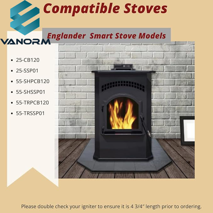 AC-CHSS for Englander Timber Ridge Summers Heat Smart Stove Igniter Ignitor - Image 6