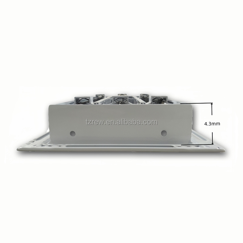 Modern 10x6 White Aluminum Alloy AC Vent Cover Decorative Square Air Diffuser with Standard Linear Slot for Home Office - Bild 4