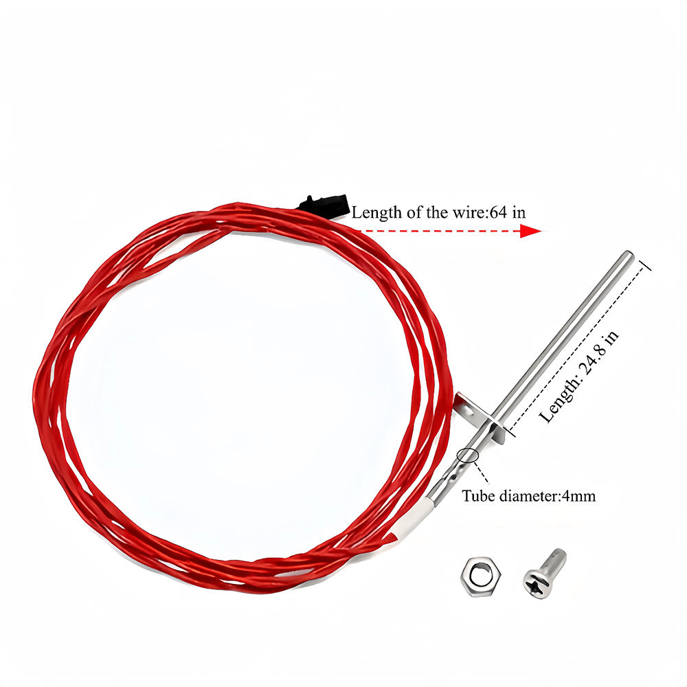 Red Thermistor Probe 3-20-00844 Customizable Support for Harman Heatilator Eco Choice Absolute 43 63 Accentra 52i Allure DVC500 - Imagem 5