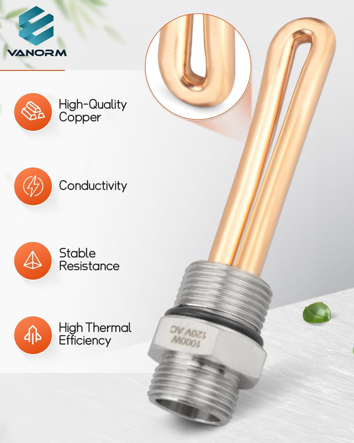 3500069 120 Voltios 1000 Watts Immersion Heater for Engine Block 27mm Thread Heating Equipment - Image 3