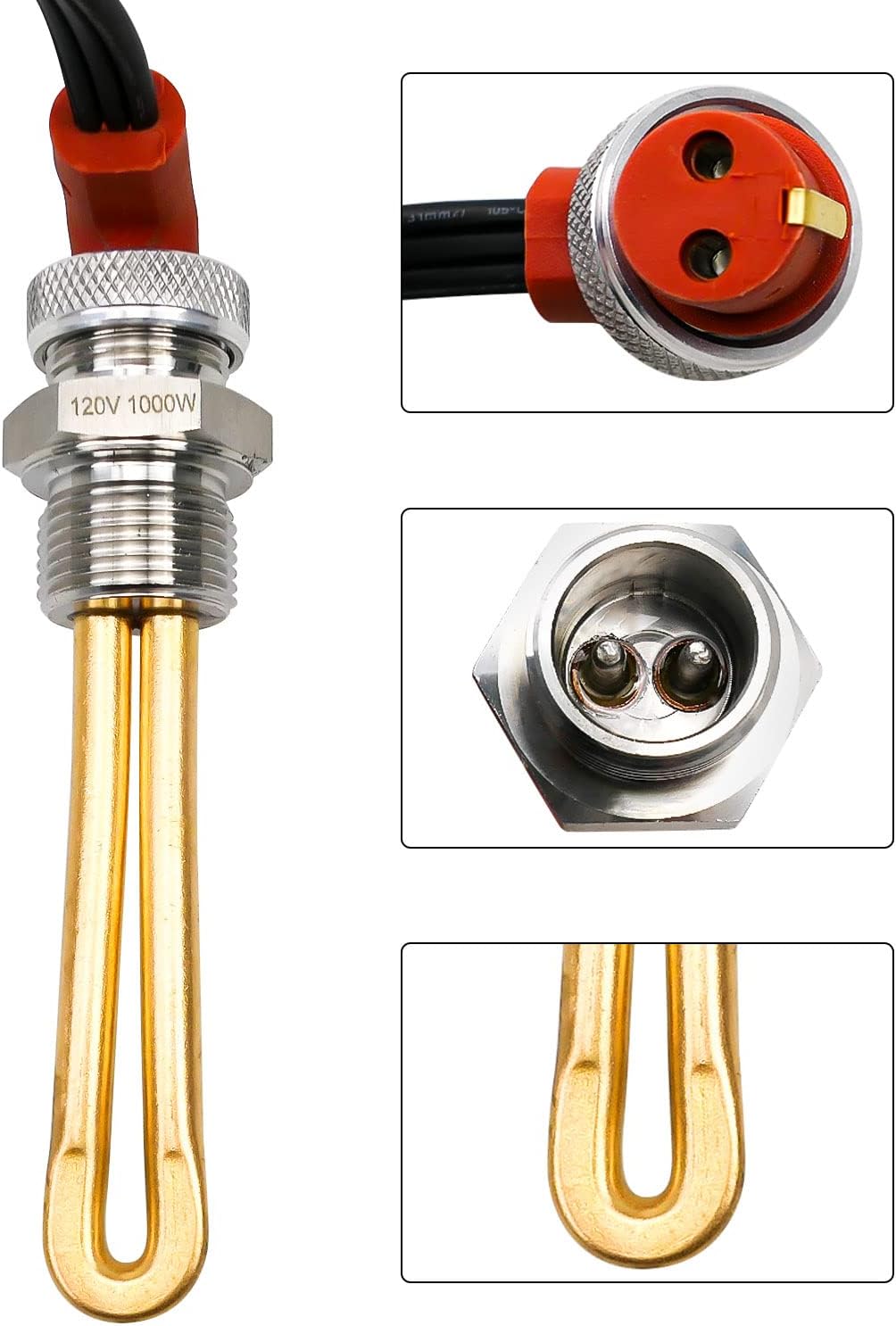 3500069 120 โวลต์ 1000 Watts Immersion Heater for Engine Block 27mm Thread Heating Equipment - Image 6