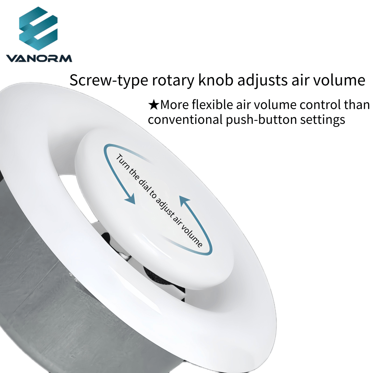 Modern Design Adjustable Fresh Air System Exhaust Return Air Vent Round Metal Disc Iron Air Outlet Inlet Ventilation - Image 5