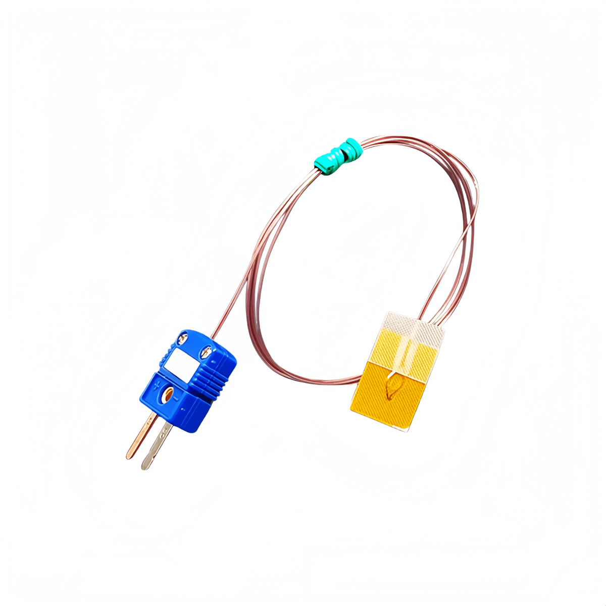 25mmx15mm Self-Adhesive Polyimide K/T Thermocouple Fast Response Surface Mount Customizable OEM Support