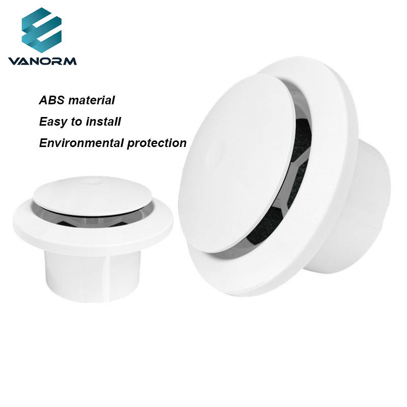 ABS Circular Press-Type Indoor Adjustable Air Conditioning Outlet Fresh Air Inlet Exhaust Filter Noise Reduction for Office Use - Image 4
