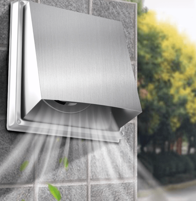 304 Stainless Steel Movable Square Exhaust Vent for Outdoor Office Basement Use-Rain Cap Ventilation Grille Louver Air - Image 5