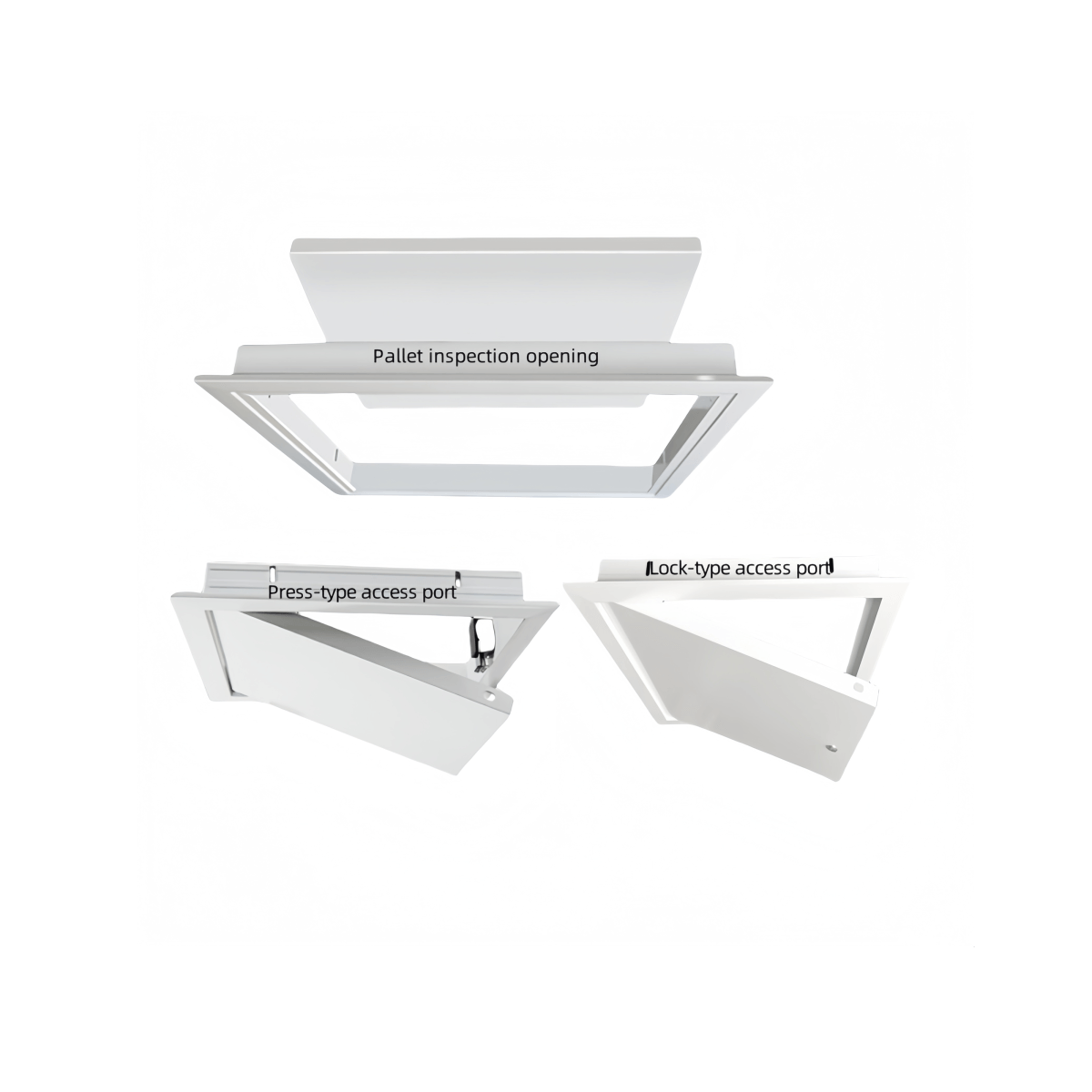 Modern Industrial Design Drywall Inlay Access Panel Aluminum Alloy with Lock Finished Ceiling Inspection Opening