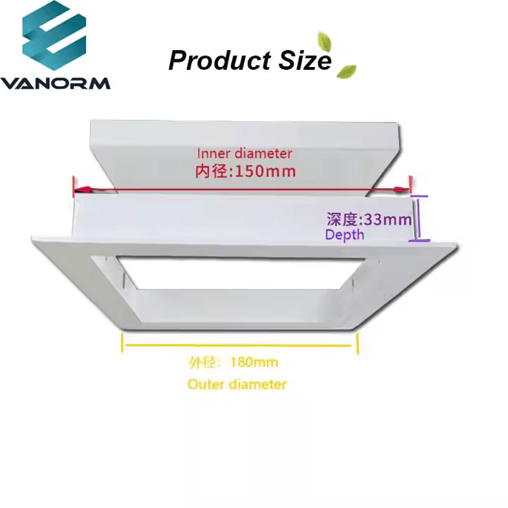 Modern Industrial Design Drywall Inlay Access Panel Aluminum Alloy with Lock Finished Ceiling Inspection Opening - 图片 4