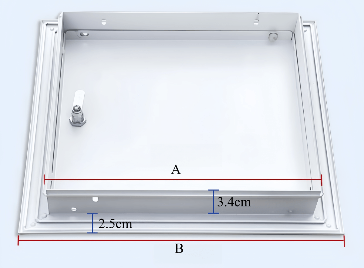Type de serrure en alliage d'aluminium, panneau d'accès, registres d'ouverture d'inspection de plafond décoratifs invisibles & Grilles - Image 6