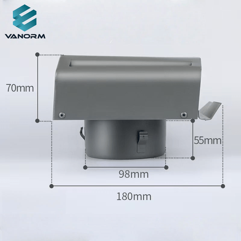 Modern OEM Painted Stainless Steel Air Cap Exterior Walls Ventilation Cap Rain-Proof Exhaust Pipe Cover for Ventilation Outlet - Image 2