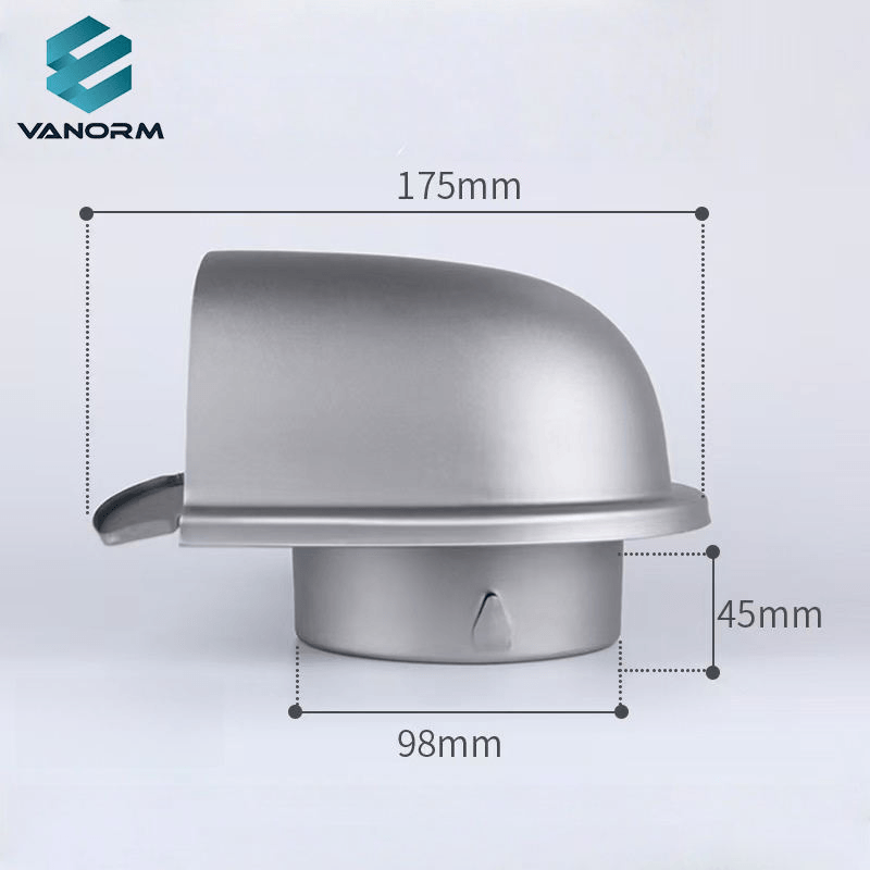 Modern OEM Painted Stainless Steel Air Cap Exterior Walls Ventilation Cap Rain-Proof Exhaust Pipe Cover for Ventilation Outlet - Image 3