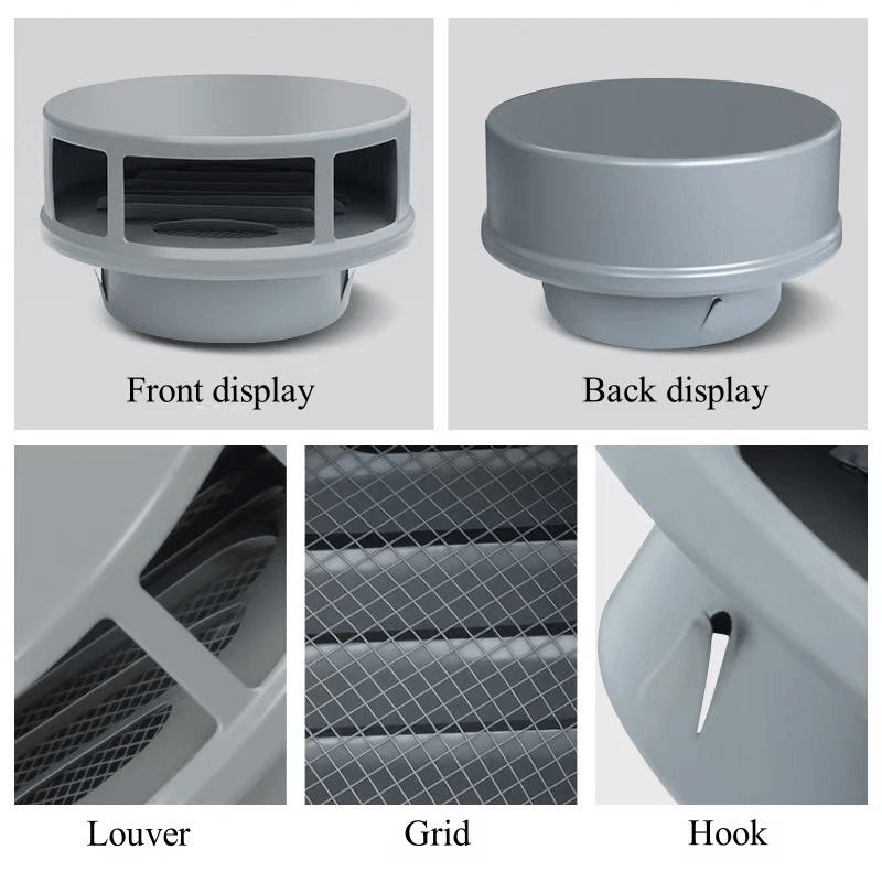 ปรับแต่ง 304 Stainless Steel Ventilation Cap Painted for Outdoor Office and Basement Use with Rainproof Ventilation Function - ภาพ 2