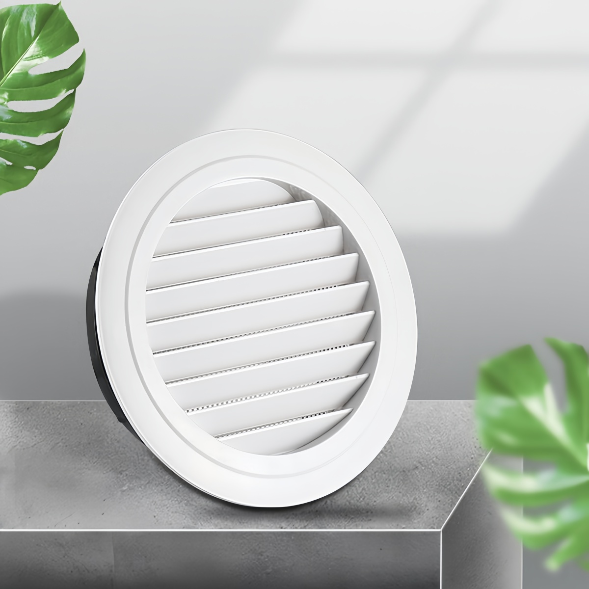 Modern Round ABS Plastic Disc Valve Louver Cover HVAC Ventilation Wall and Ceiling Fresh Air Outlet for Office Use - Pilt 2