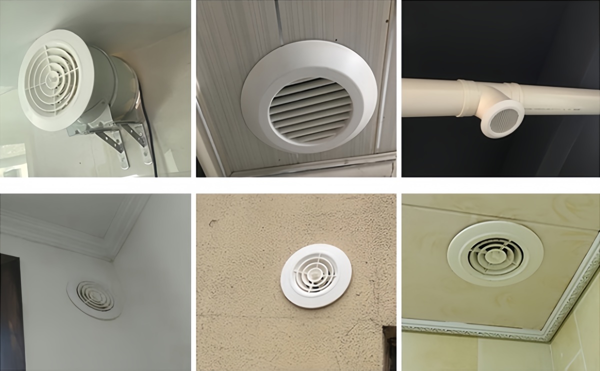 Modern Round ABS Plastic Disc Valve Louver Cover HVAC Ventilation Wall and Ceiling Fresh Air Outlet for Office Use - Imagen 4
