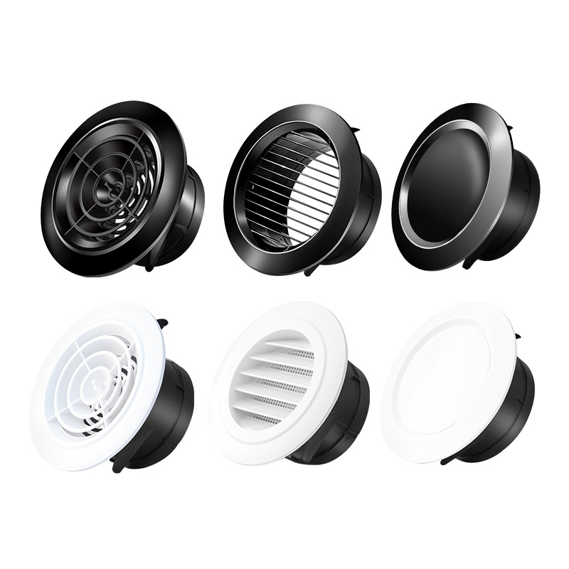 Modern Round ABS Plastic Disc Valve Louver Cover HVAC Ventilation Wall and Ceiling Fresh Air Outlet for Office Use - Imagen 6