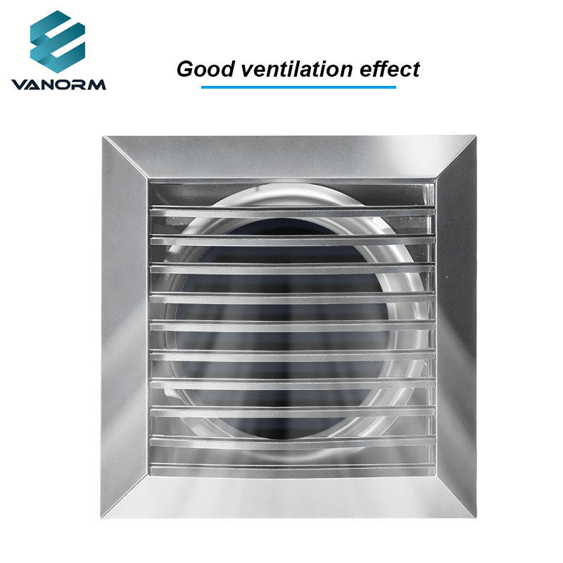 Modern Movable Louvered Bathroom Exhaust Fan Stainless Steel Grating Square Rainproof Ventilation Louvers Exterior Air Intake - 영상 3