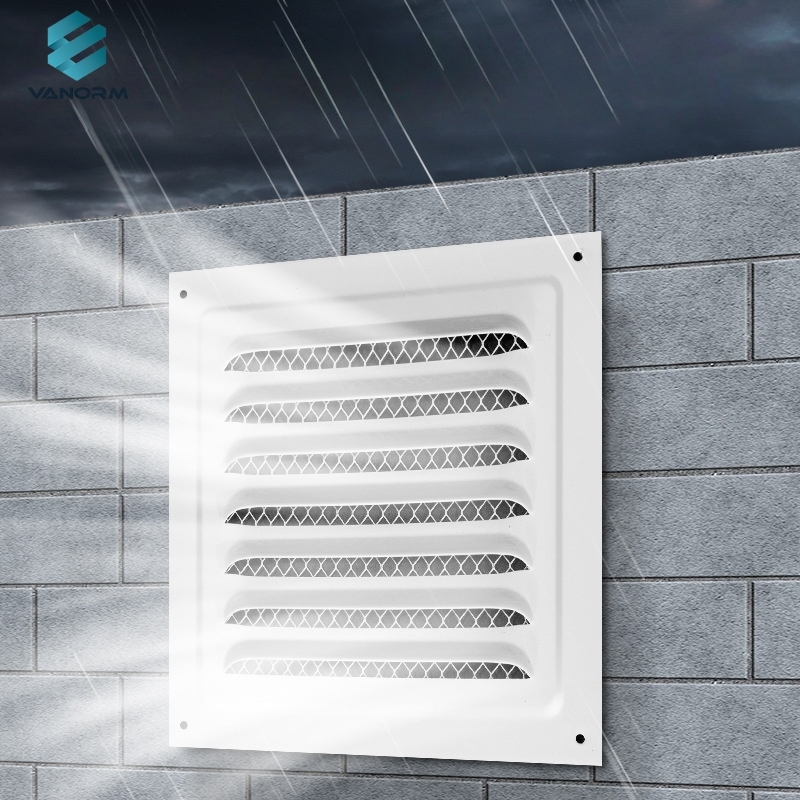 Modern Stainless Steel Rainproof Louvre Outlet Window Exhaust Hood for Office Ventilation Heat Dissipation Registers & Gitter - Bild 5