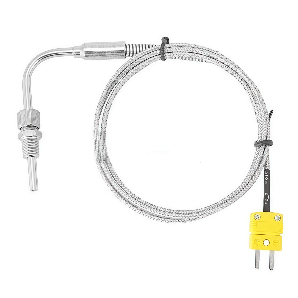 K Type Thermocouple EGT Probe 0-1150 Degree Exhaust Gas Temperature Sensor Exposed Tip Connector Customizable ODM for Engines