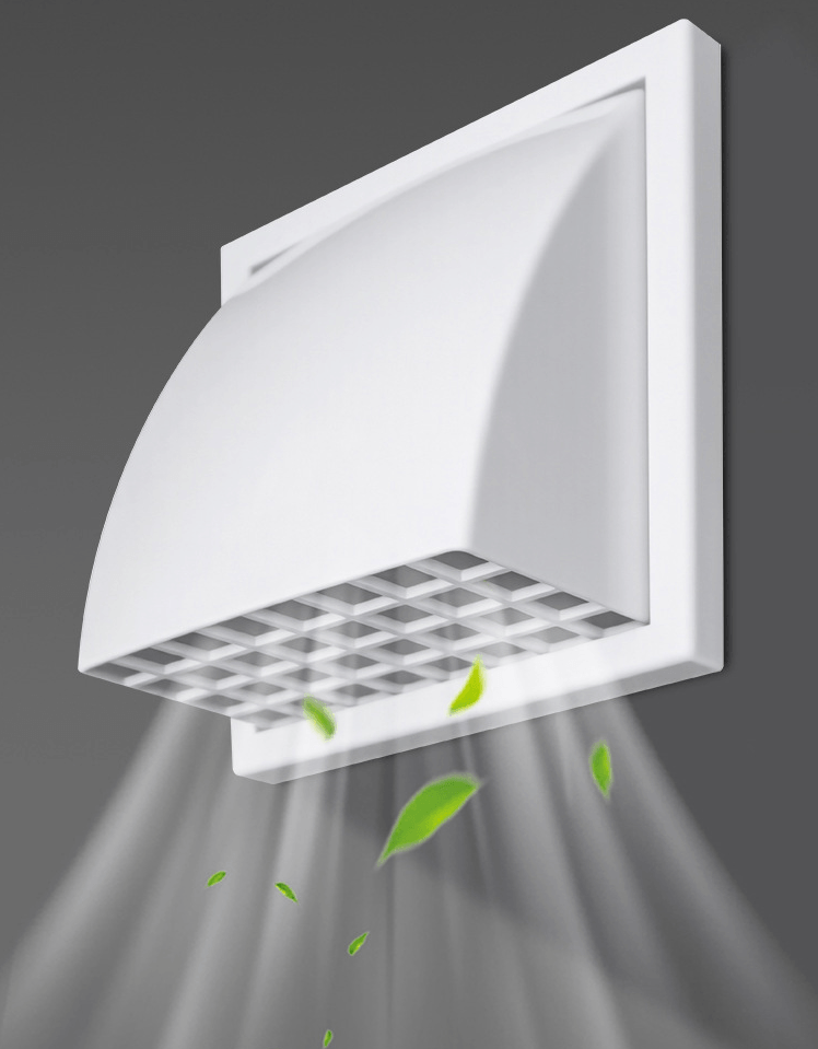 Rainproof Exterior Wall Exhaust Ventilation Cap Wind Cover for Office Duct Outlet Ventilation - Image 2