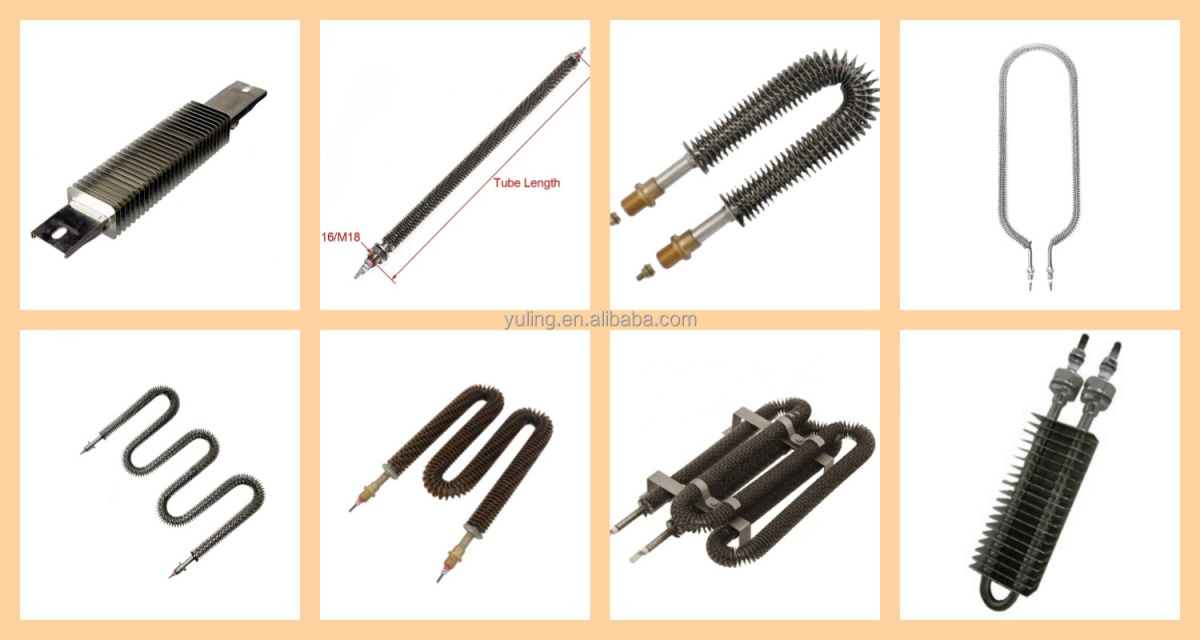 Competitive Price 220V 2500W Stainless Steel U Type Tubular Heating Element Fin Tube Air Heater - 영상 6