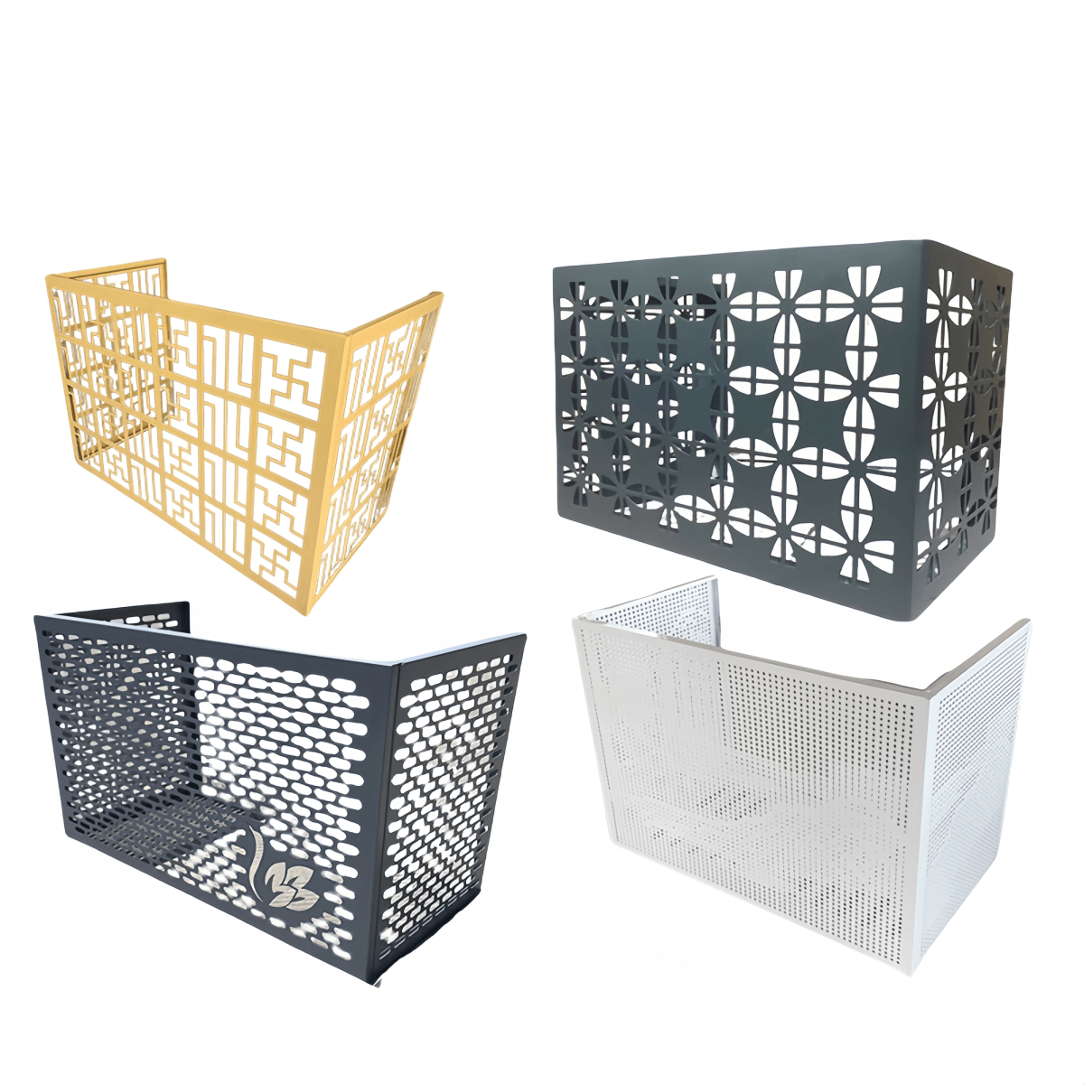 OEM Aluminum Alloy AC Protection Registers Grilles Perforated Outdoor Air Conditioner Unit Covers for Basement Heating