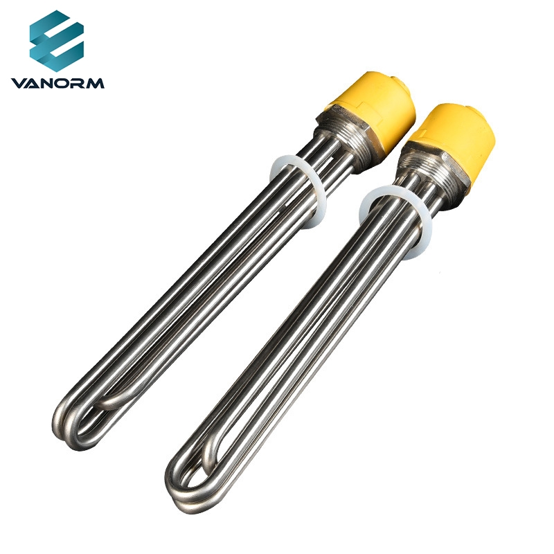 DN40 DN50 Immersion Heater 220 380V Electric Heating Tube SS304 Heating Rod Thermal Oil Water Silicone Material for Industries - Image 4