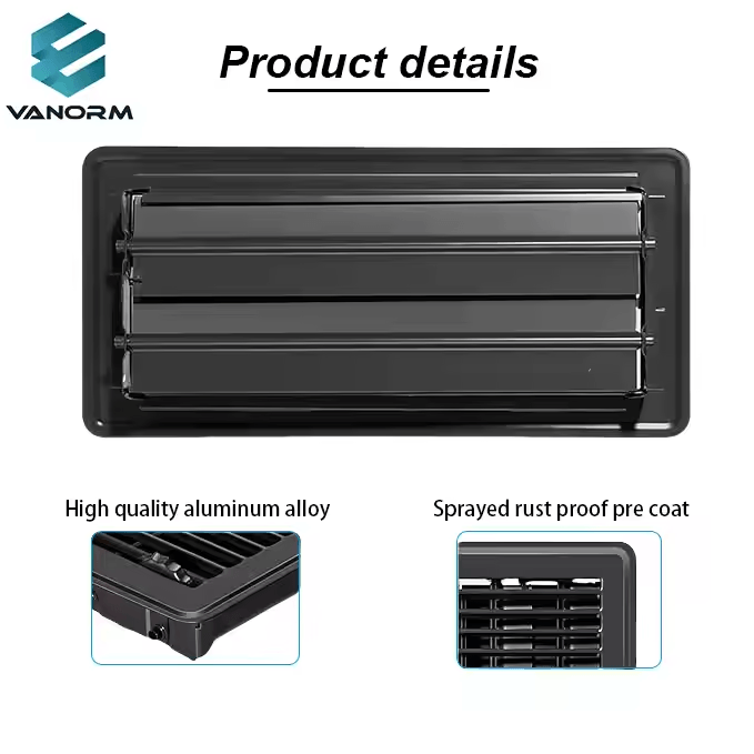 Heavy Duty 4x10 Modern Style Floor Wall Ceiling Registers & Grilles Rust-Proof Finish Vents Covers for Home Use - Pilt 3